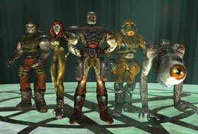 Five Quake players