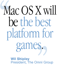 Mac OS X will be the best platform for games.