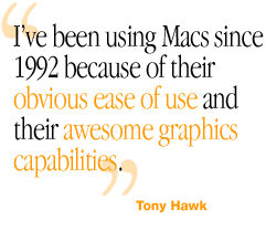 Macs are easy to use.