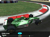 green race car
