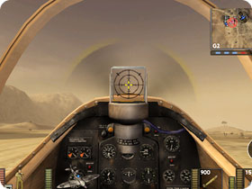 Fighterplane cockpit.