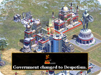 Government changed to Despotism.