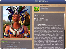 Portrait of Montezuma.