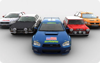 Rally cars.