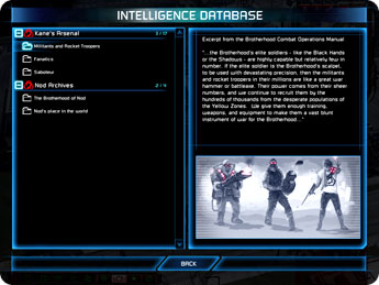 Intelligence database.