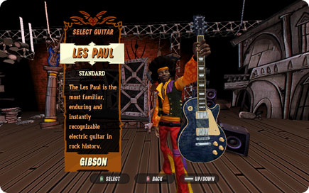 Les Paul guitar.