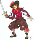 Pirate with sword.
