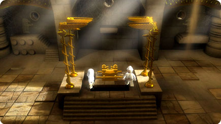 People with the Ark of the Covenant.