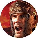 Roman soldier’s face.