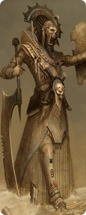 Warhammer Online statue.