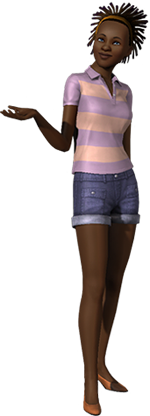 The Sims 3 girl.