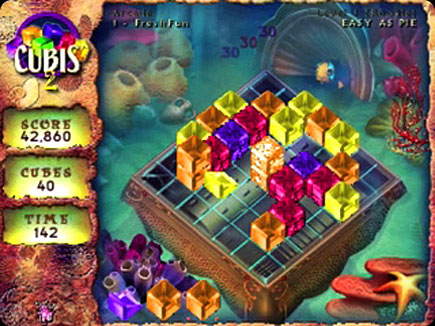 Cubis 2 gameplay area.