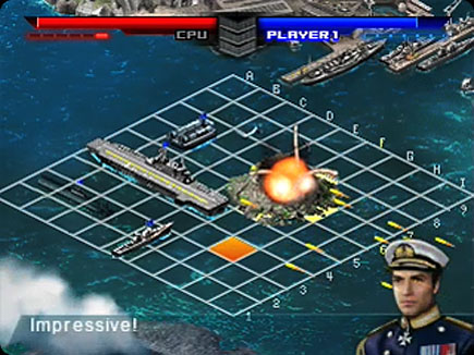 Naval Battle gameplay area.